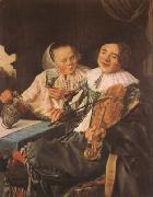 LEYSTER, Judith Carousing Couple (mk08) Germany oil painting artist